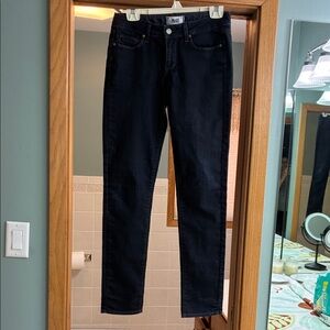 PAIGE SKYLINE SKINNY DARK BLUE JEANS SIZE 28 EUC